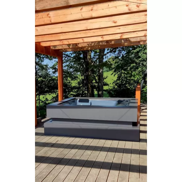 AQUAVIA Exclusive Line Cube Ergo гидромассажная ванна 231 x 231 x 78 см, 5 места - Фото №5