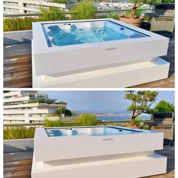 AQUAVIA Exclusive Line Cube Ergo гидромассажная ванна 231 x 231 x 78 см, 5 места - Фото №4