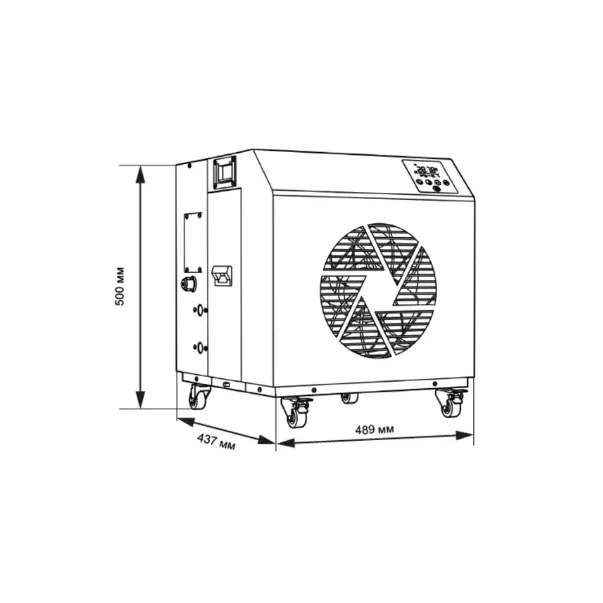 Aquajoy мобильный чиллер On/Off, охлаждение 1.56 кВт/ обогрев 3.56 кВт, WiFi - Фото №3