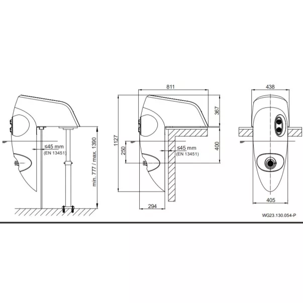 Speck BADU Jet Riva (58 м3/год, 380 В, LED White) протитечія навісна - Фото №2