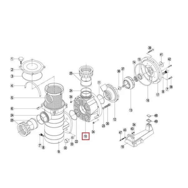 Корпус насоса Kripsol KAN/KT RBH0010.07R - Фото №2