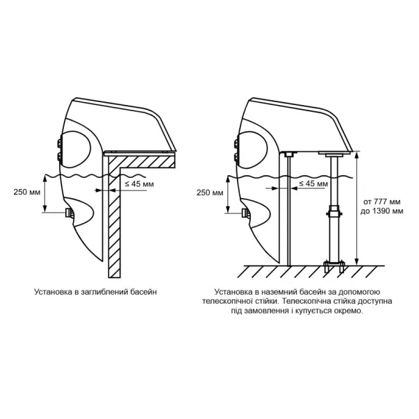 Speck BADU Jet Perla (40 м3/год, 220 В, LED RGB) протитечія навісна - Фото №3