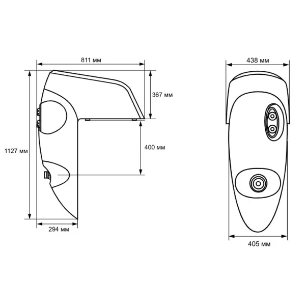 Speck BADU Jet Perla (40 м3/год, 220 В, LED RGB) протитечія навісна - Фото №2