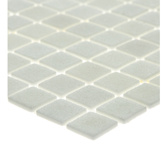AquaMo Concrete White стеклянная мозаика для бассейна, на сетке