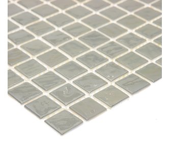 AquaMo Super White стеклянная мозаика для бассейна, на сетке