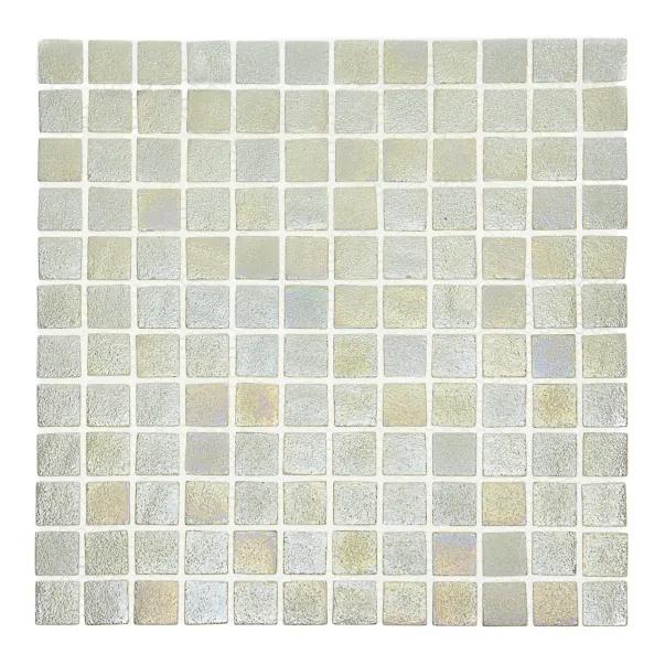 AquaMo Coral White PL скляна мозаїка для басейну на сітці - Фото №3