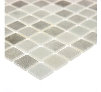 AquaMo Majestic Grey стеклянная мозаика для бассейна, на сетке