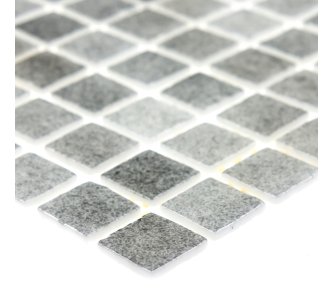 AquaMo Urban Grey стеклянная мозаика для бассейна, на сетке