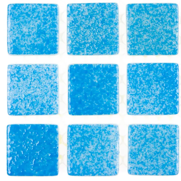 AquaMo Sky Blue скляна мозаїка для басейну на сітці - Фото №2