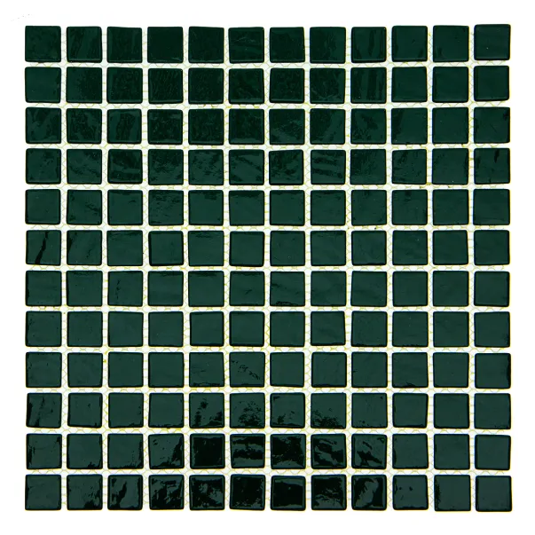 AquaMo Dark Green скляна мозаїка для басейну на сітці - Фото №3