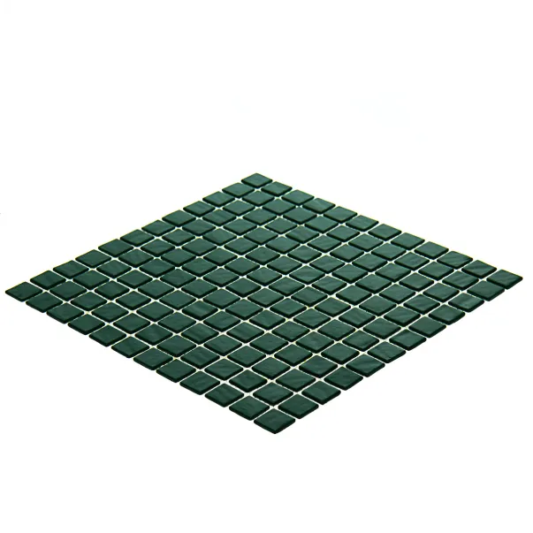AquaMo Dark Green скляна мозаїка для басейну на сітці - Фото №2
