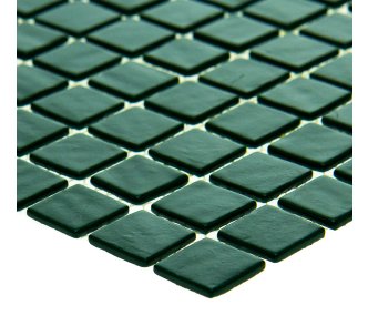 AquaMo Dark Green стеклянная мозаика для бассейна, на сетке