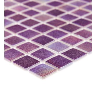 AquaMo Pink Surface стеклянная мозаика для бассейна, на сетке