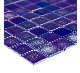 AquaMo Concrete Cobalt PL стеклянная мозаика для бассейна, на сетке