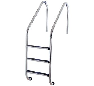 Flexinox Overflow лестница для бассейна 3 ступени для широкого борта, AISI-316