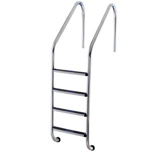Flexinox Overflow сходи для басейну 4 сходинки для широкого борту, AISI-316
