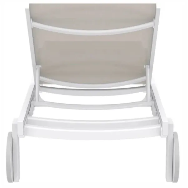 Aquajoy Casablanca шезлонг білий з сіро-коричневим - Фото №5