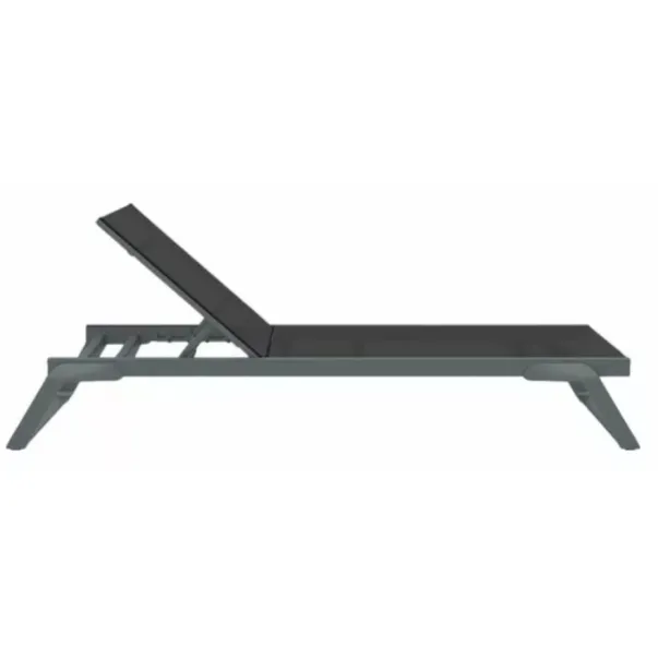 Aquajoy Tropic шезлонг темно сірий з чорним - Фото №2