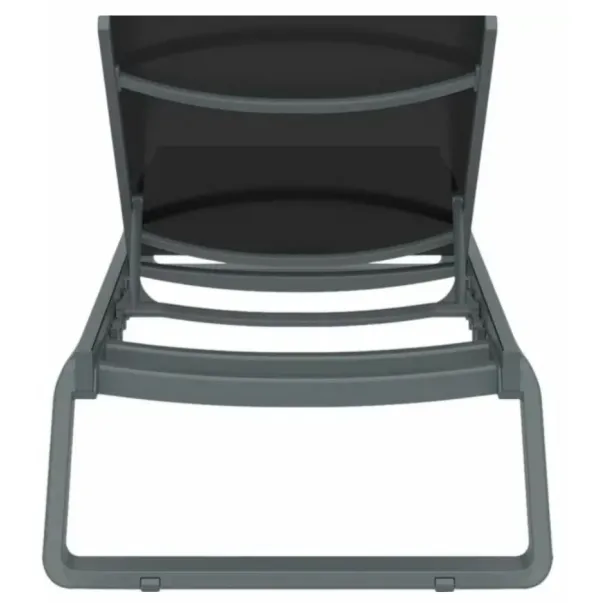 Aquajoy Tropic шезлонг темно сірий з чорним - Фото №5