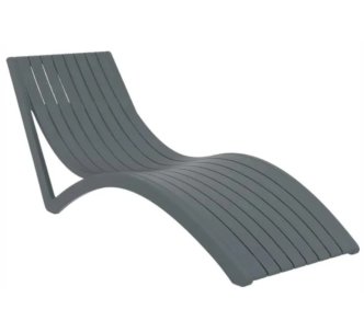 Aquajoy Slim шезлонг темно-серый