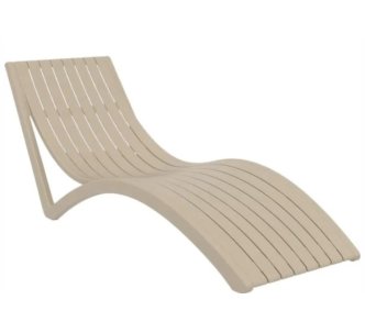 Aquajoy Slim шезлонг сіро-коричневий