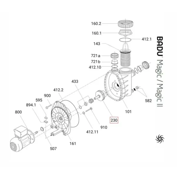 Крыльчатка насоса Speck BADU MAGIC ІІ/6 - Фото №2