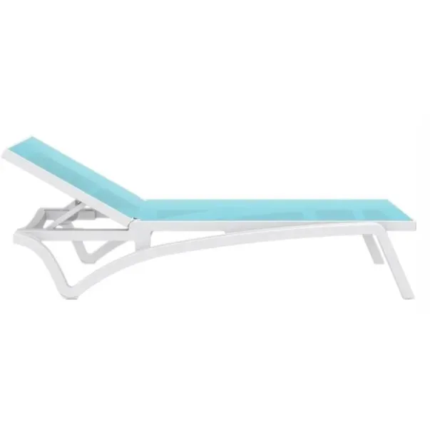 Aquajoy Pacific шезлонг білий з бірюзовим - Фото №2