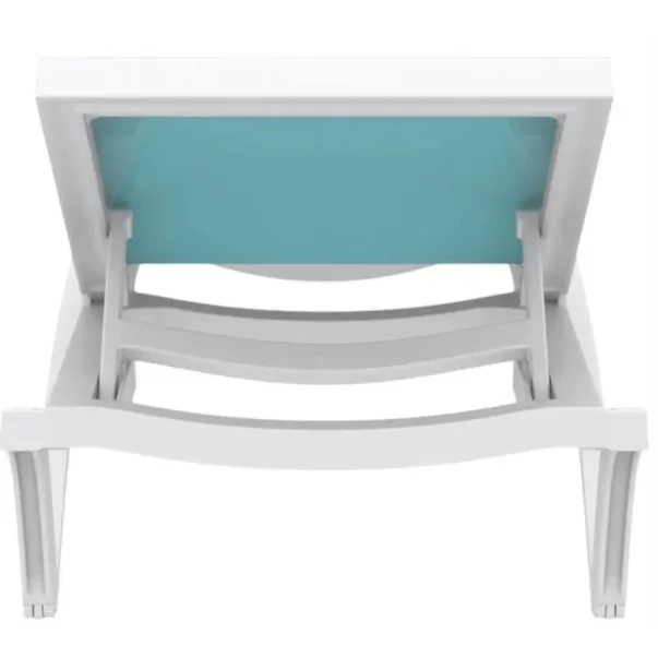 Aquajoy Pacific шезлонг білий з бірюзовим - Фото №5