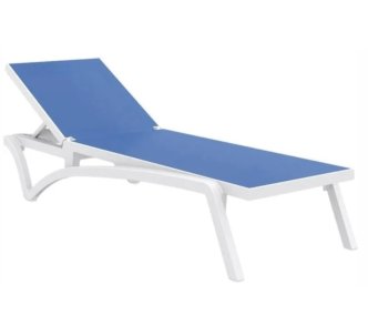 Aquajoy Pacific шезлонг білий з синім