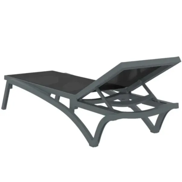 Aquajoy Pacific шезлонг темно-серый с черным - Фото №4