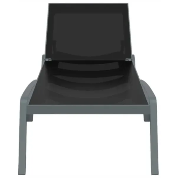 Aquajoy Pacific шезлонг темно-серый с черным - Фото №3