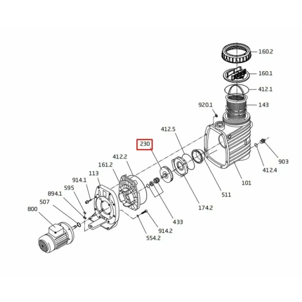 Крышка насоса Speck BADU ТОР ІІ - Фото №2