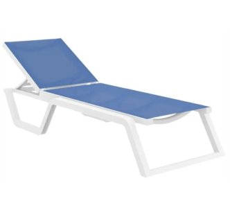 Aquajoy Rio PRO шезлонг белый с синим