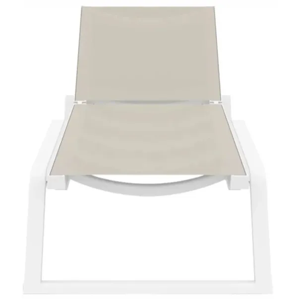 Aquajoy Rio PRO шезлонг белый с серо-коричневым - Фото №3