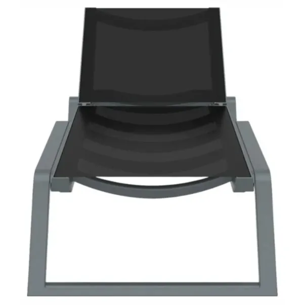 Aquajoy Rio PRO шезлонг темно-серый с черным - Фото №3