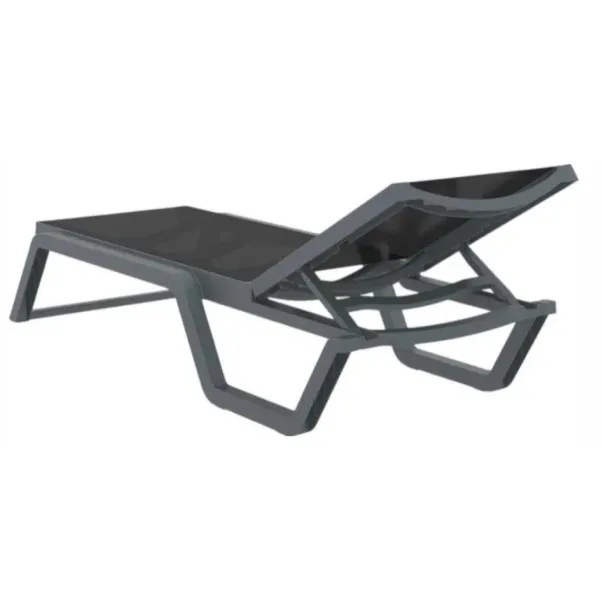 Aquajoy Rio PRO шезлонг темно-серый с черным - Фото №4