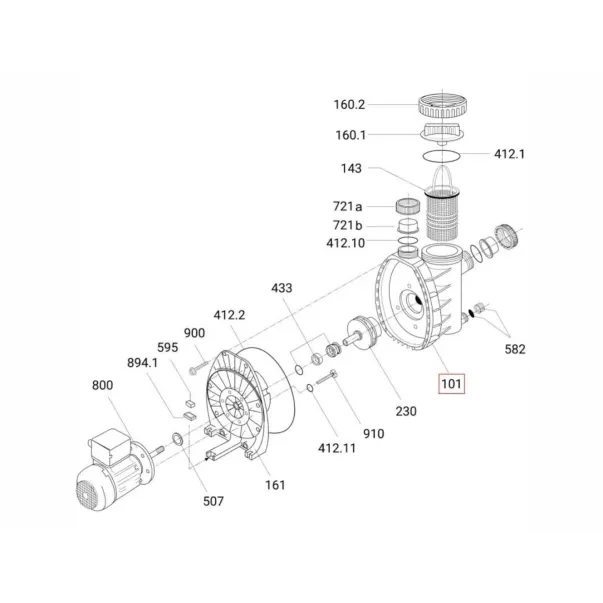 Корпус насоса Speck BADU Magic ІІ/11 - Фото №2