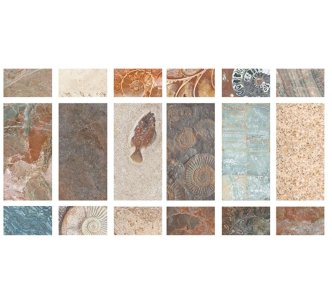 Serapool Natural Fossil Mix 33 x 66 cm керамогранітна плитка для басейну