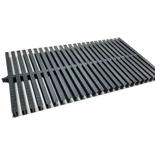 Aquaviva KP HKE03-G Classik переливная решетка с центральным соединением 245×25 мм (серая)