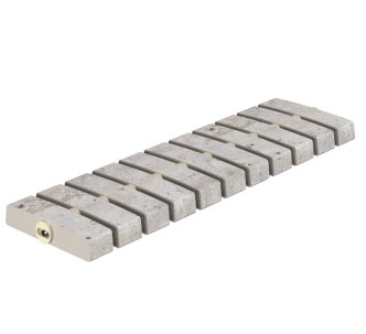 Serapool Traverten Flex керамогранитная переливная решетка для бассейна, гибкая, 50 x 14.4 см