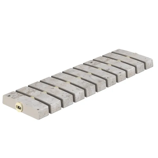 Serapool Traverten Flex керамогранитная переливная решетка для бассейна, гибкая, 50 x 14.4 см