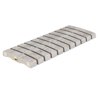 Serapool Traverten Flex керамогранитная переливная решетка для бассейна, гибкая, 50 x 19.4 см