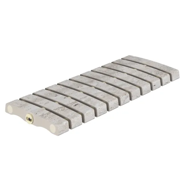 Serapool Traverten Flex керамогранитная переливная решетка для бассейна, гибкая, 50 x 19.4 см