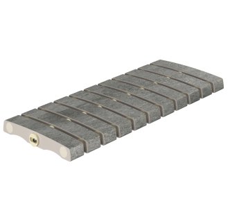 Serapool Pool Garden Grey Flex керамогранитная переливная решетка для бассейна, гибкая, 50 x 24.4 см