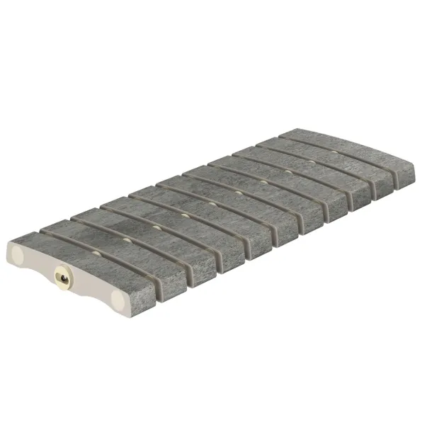 Serapool Pool Garden Grey Flex керамогранитная переливная решетка для бассейна, гибкая, 50 x 24.4 см