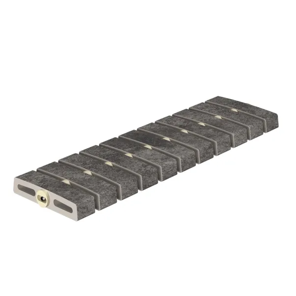 Serapool Pool Garden Anthracite Flex керамогранитная переливная решетка для бассейна, гибкая, 50 x 14.4 см