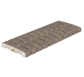 Serapool Natural Mocha Flex керамогранитная переливная решетка для бассейна, гибкая, 50 x 24.4 см