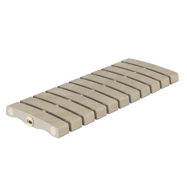 Serapool Pool Garden Beige Flex керамогранітні переливні грати для басейну, гнучкі, 50 x 24.4 см