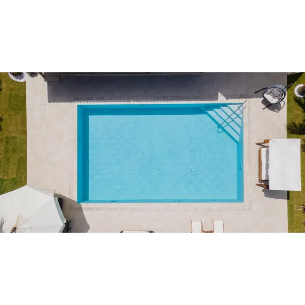 Serapool Pool Garden Beige Monoblock керамогранитная переливная решетка для бассейна, 65 x 24.5 см - Фото №3