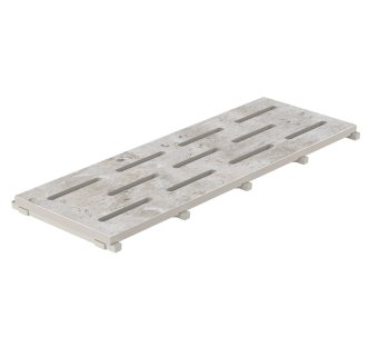 Serapool Silver Traverten Monoblock керамогранитная переливная решетка для бассейна, 65 x 29.5 см
